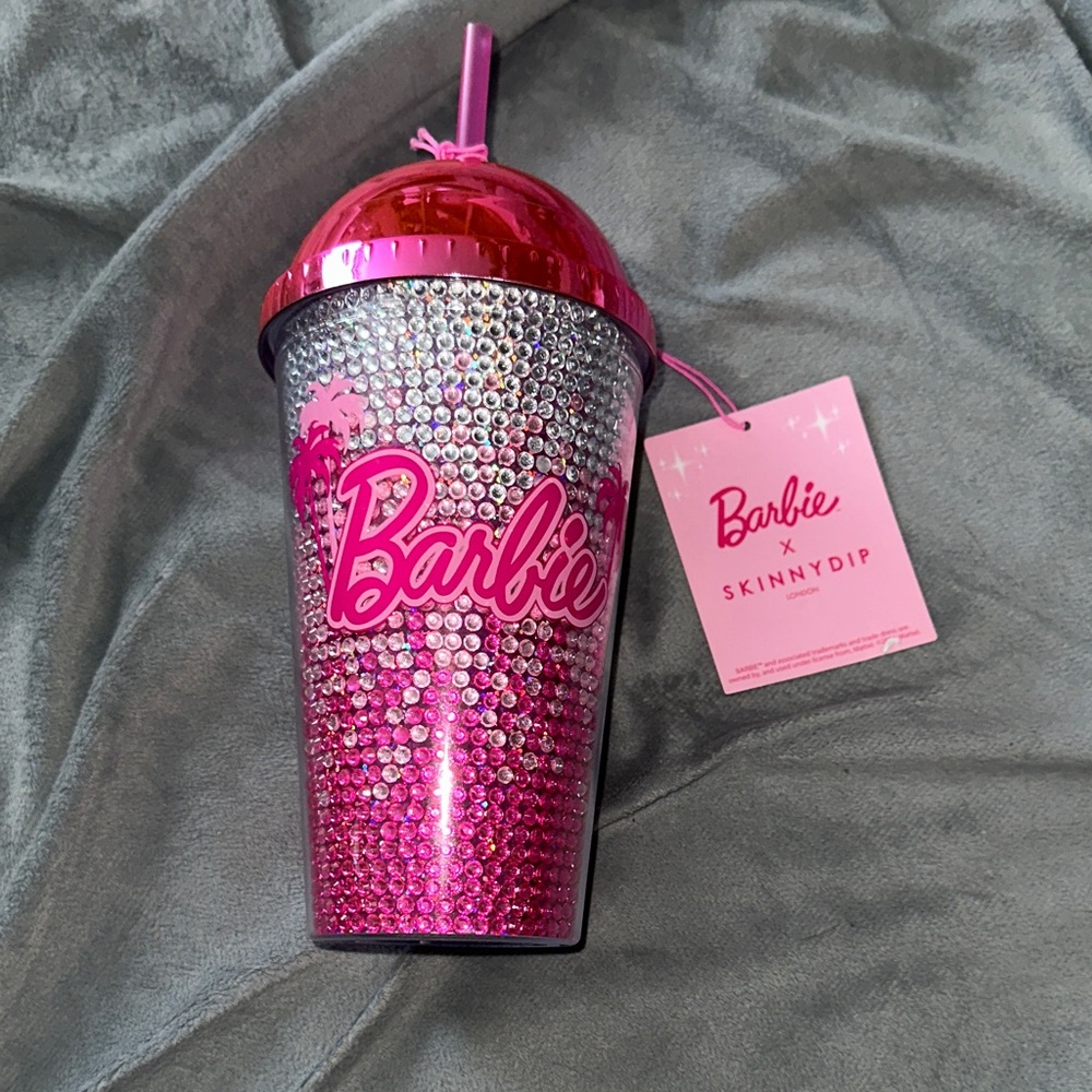 Barbie Pink Glitter Tumbler